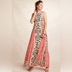 D59. Anthropologie Bhanuni by Jyoti Botanique Beaded Maxi Dress